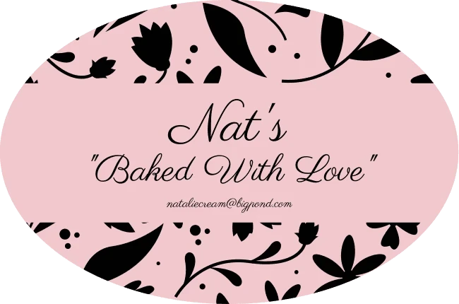 Nat’s “Baked With Love” logo